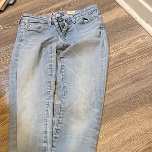 AG Adriano Goldschmied Women's Light Blue Slim Jeans